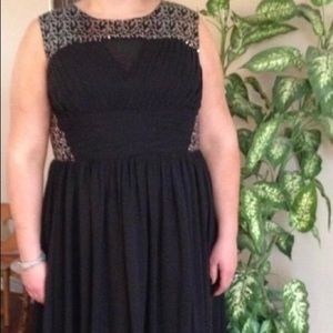 Formal a-line sequins dress